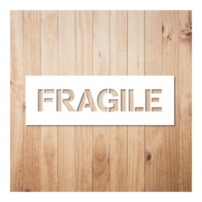 Schablone 300x100mm "Fragile", Cargo